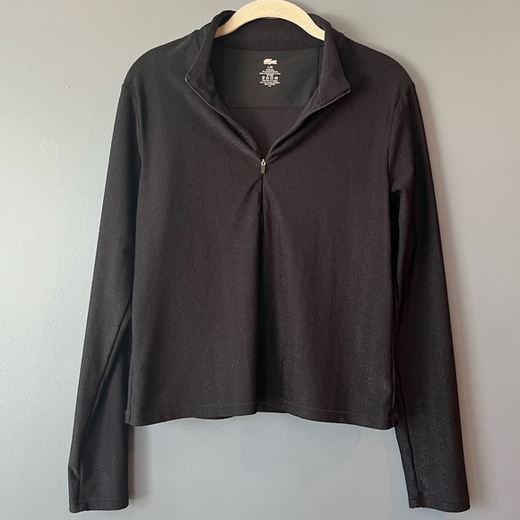 Lacoste x Bandier Monogram Print Quarter-Zip - Picture 5 of 9